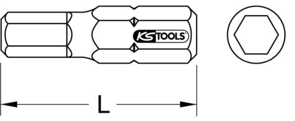 KS TOOLS Kärki, ruuvimeisseli 911.3673